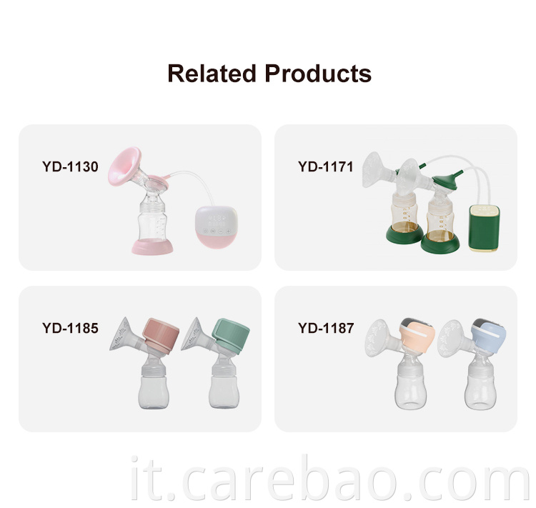 CareBao Design personalizzato BPA FREE FREE FREE FREE 180 ml Pompa di latte materno manuale in silicone